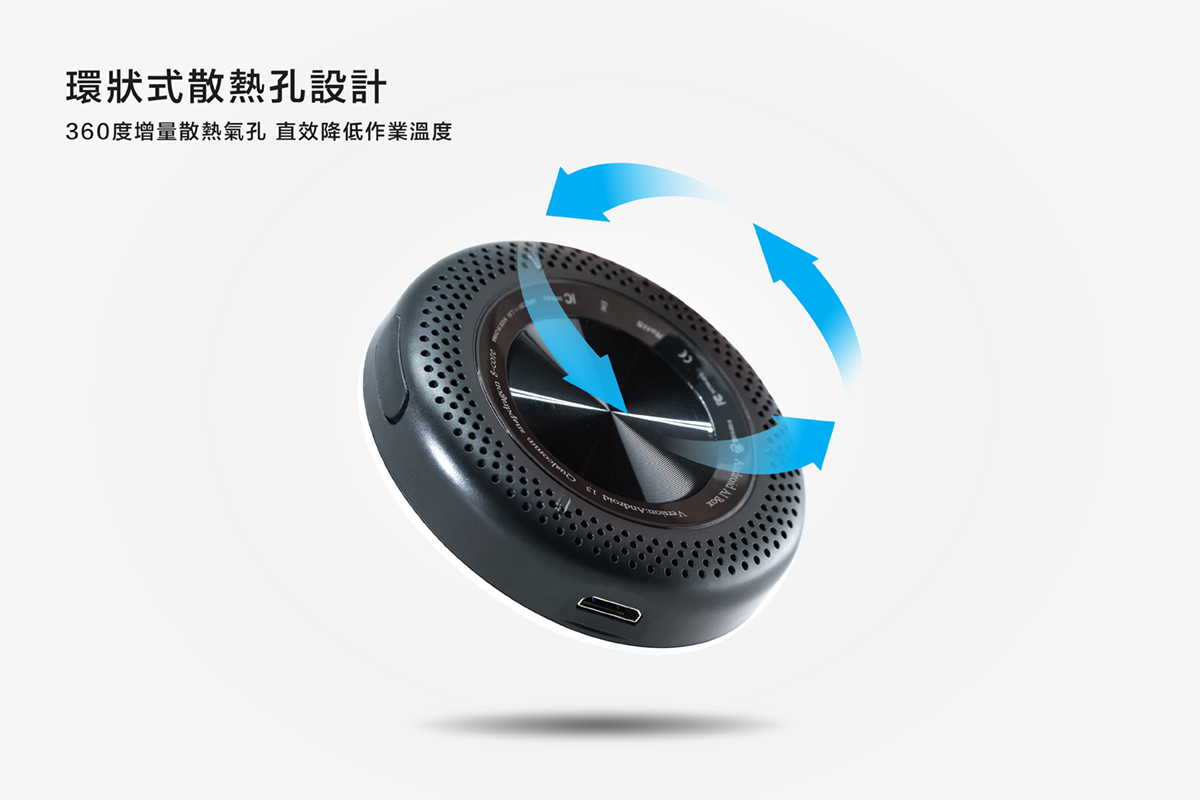 CARDIO CI-DA828 360 度環形散熱孔設計_車用安卓盒子