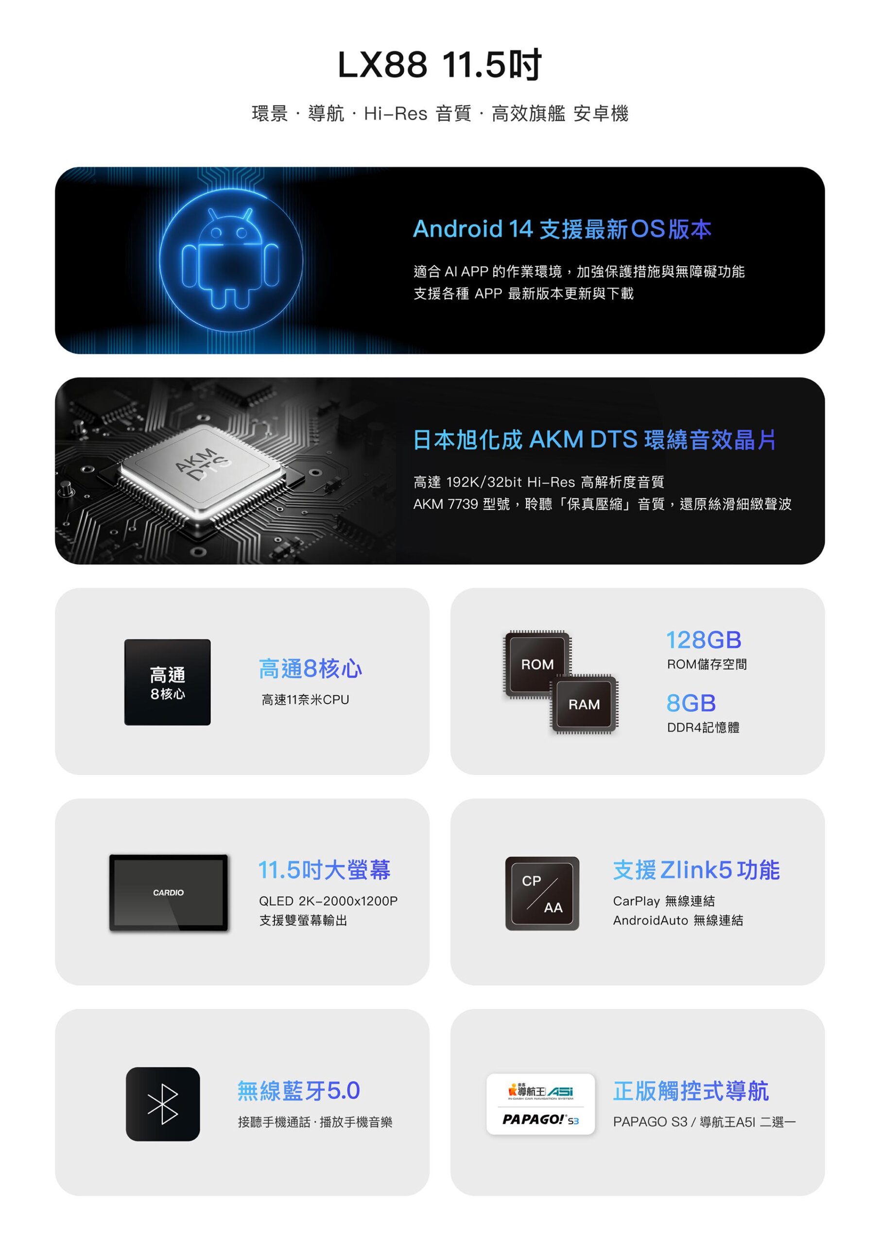 LX系列 Hi-Res音效安卓機