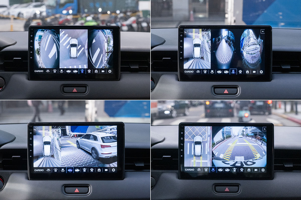 環景功能可多角度盲區顯影，倒車停車零死角