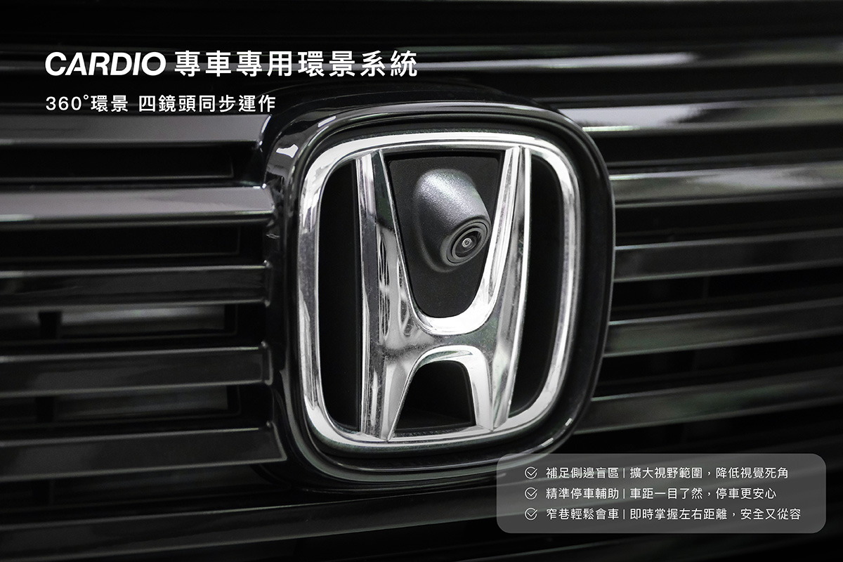 汽車 360° 環景四鏡頭同步運作